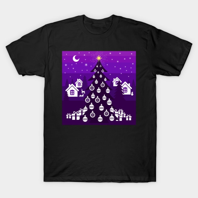 Season’s Greetings, small Finnish  town celebrating Christmas T-Shirt by marina63